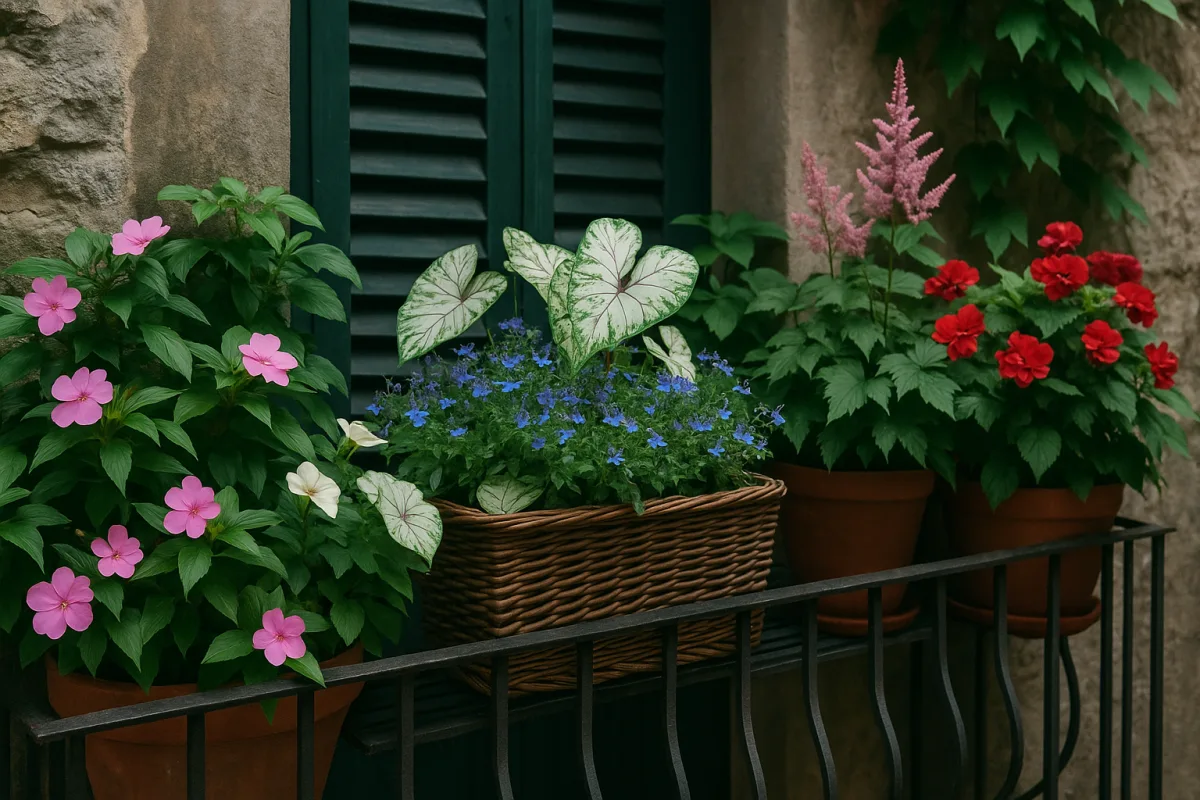 Quali fiori resistono meglio all'ombra? Scoprili per avere balconi sempre in fiore