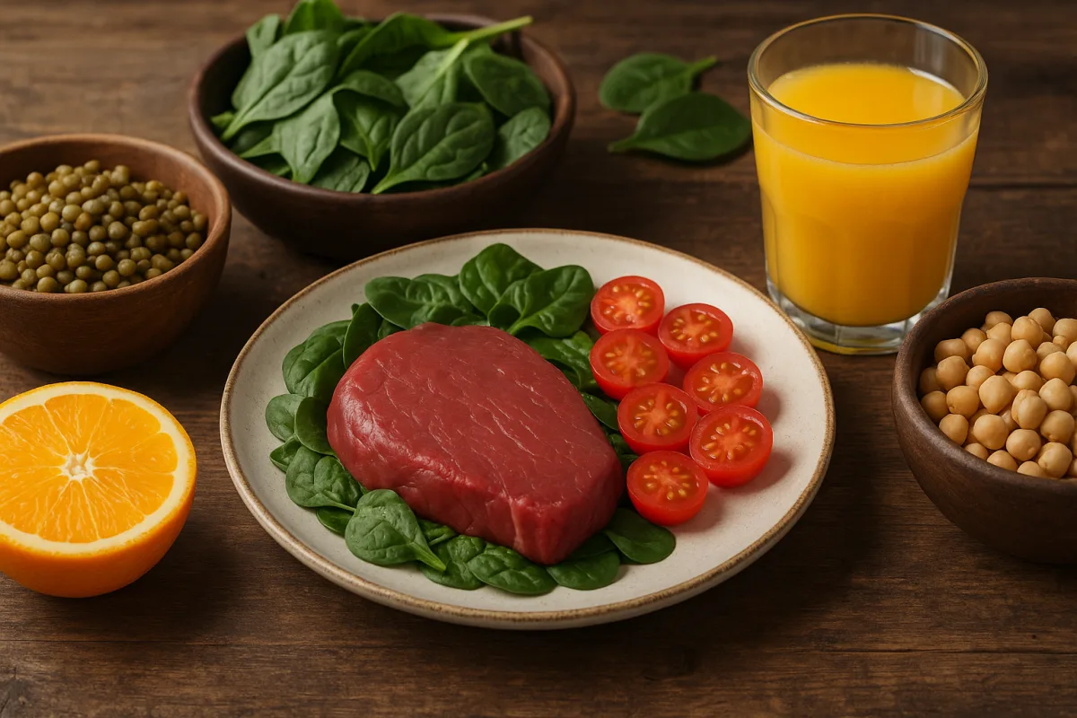 Come assimilare meglio il ferro dagli alimenti? L’abbinamento che fa la differenza a tavola