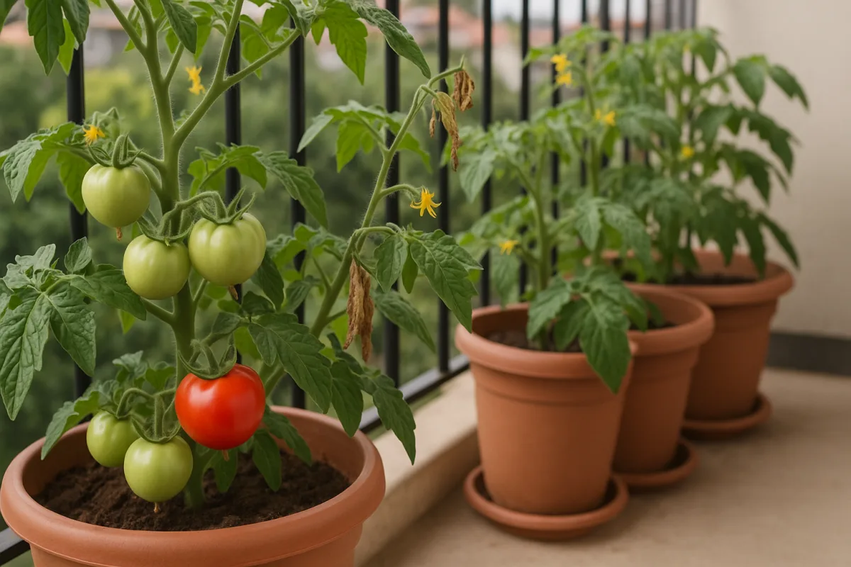 Coltivare pomodori in vaso sul balcone: gli errori da evitare per frutti sani e gustosi