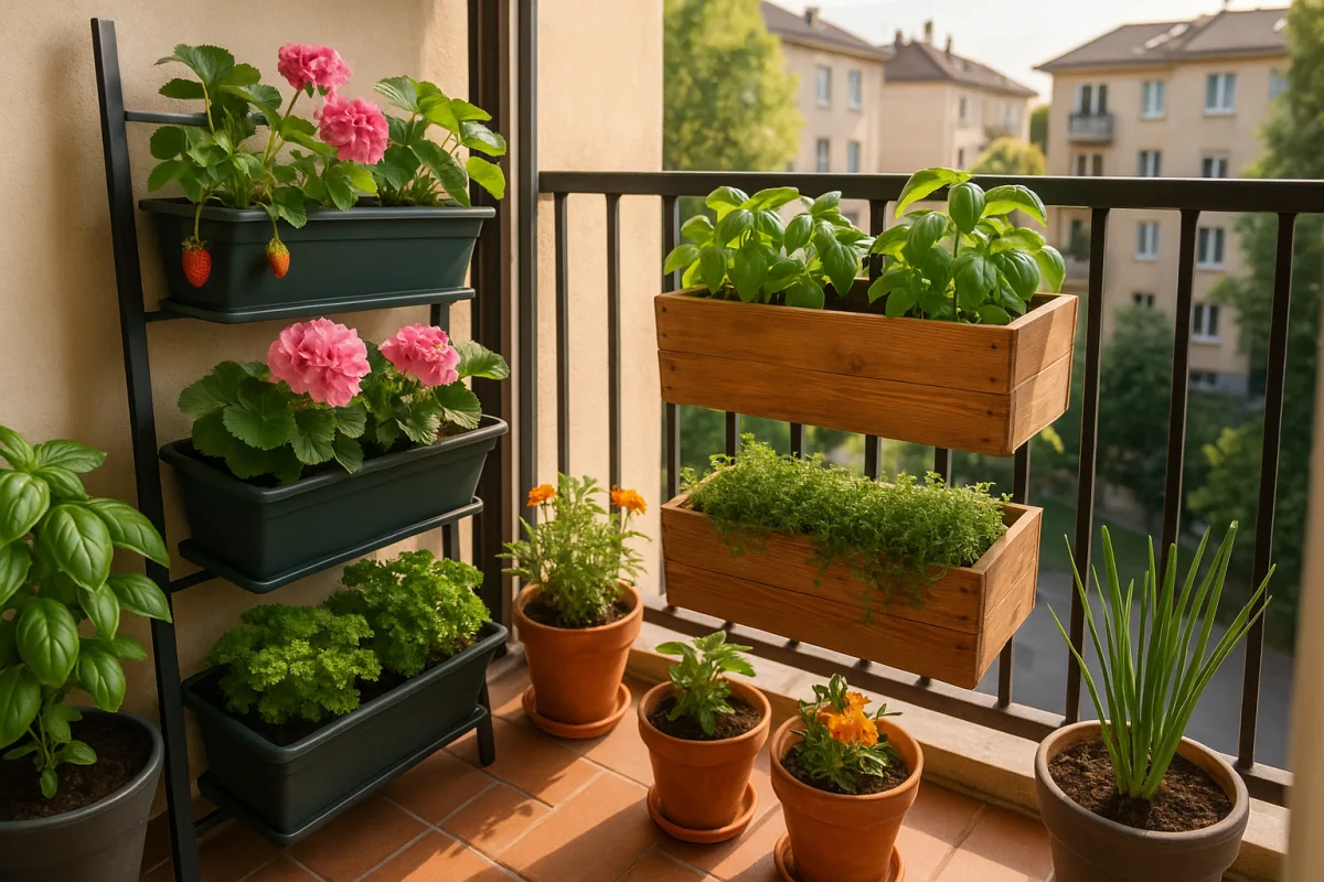 Giardinaggio urbano su piccoli balconi: il trucco che sfrutta al massimo ogni centimetro