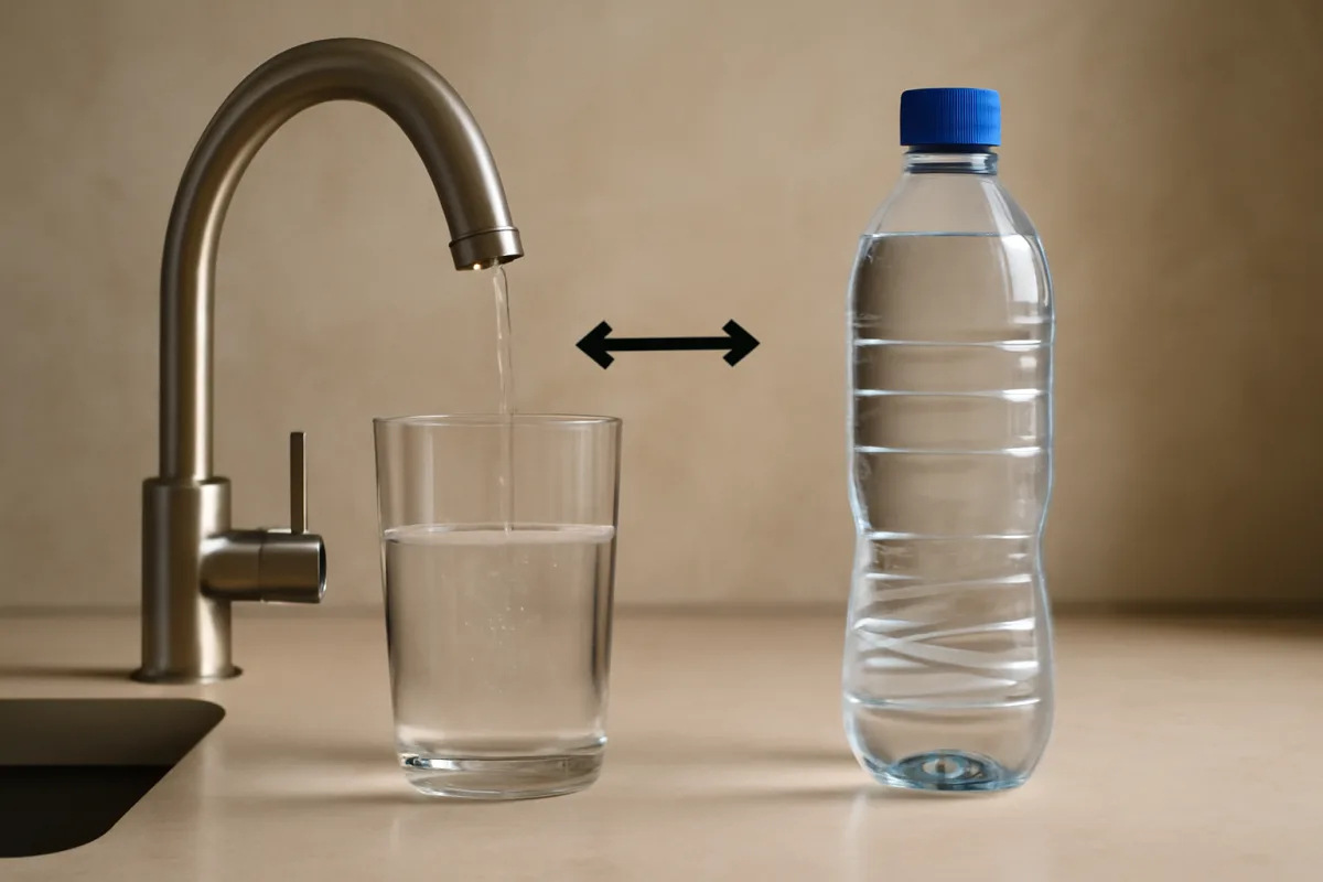 Acqua del rubinetto o in bottiglia: la differenza che incide davvero sull'idratazione
