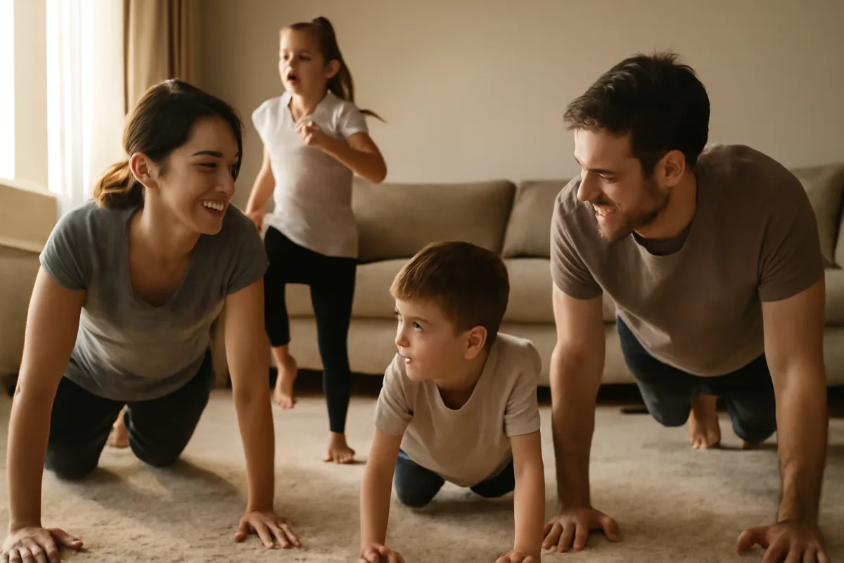 Attività fisica in famiglia senza attrezzi: il momento della giornata che fa la differenza