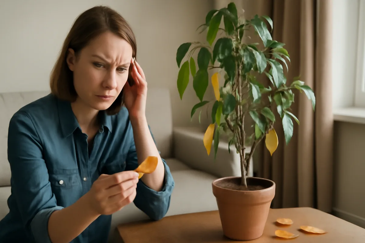 Perché il ficus perde foglie ingiallite: l'errore di posizionamento più comune
