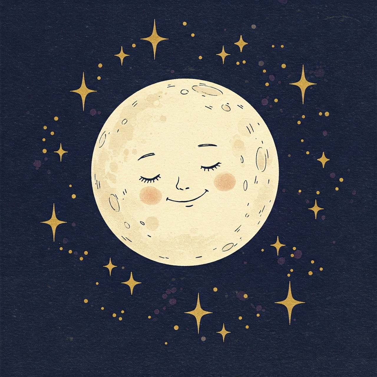 GIF animata di un cielo stellato con testo "Buonanotte" per chat del 7 gennaio 2026.